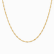 Twisted Chain Necklace in 18k Gold Vermeil