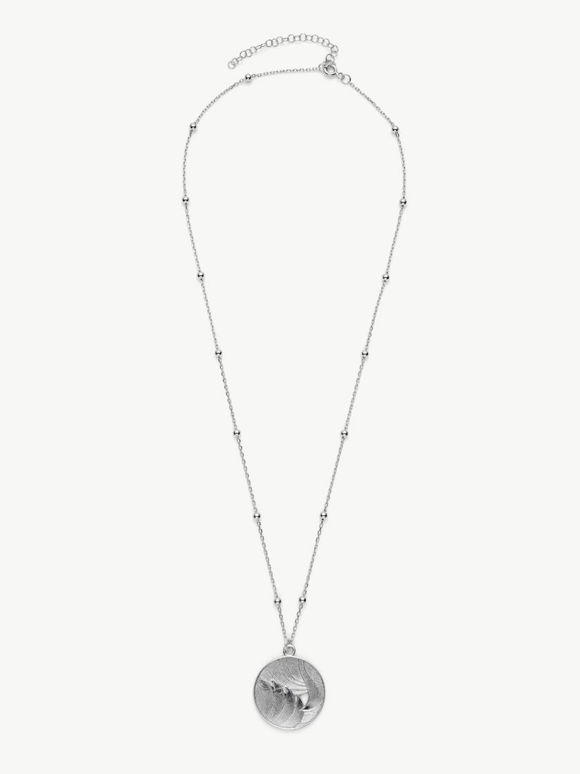 Sterling Silver Medallion Necklace – Day | No More Nobody