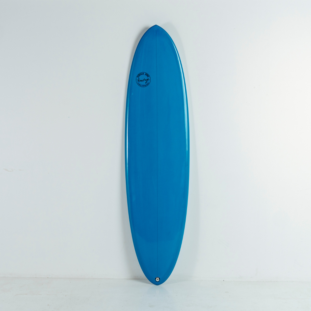 7' Heritage Round Tail Retro Egg Surfboard in Gloss Tint