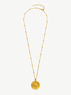 Gold Vermeil Medallion Necklace – Day | No More Nobody