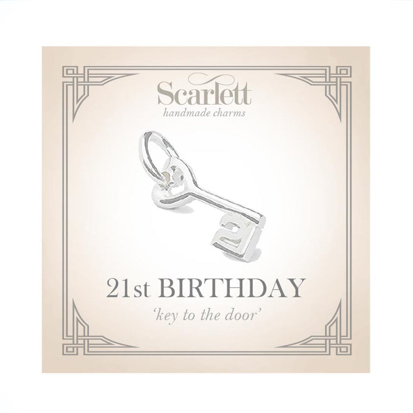 21st Birthday Silver Charm