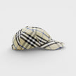 Check Baseball Cap Beige