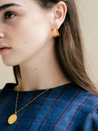 Gold Vermeil hoop earrings – Angela | No More Nobody