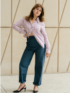 Statement collar Shirt in Linen – René | No More Nobody