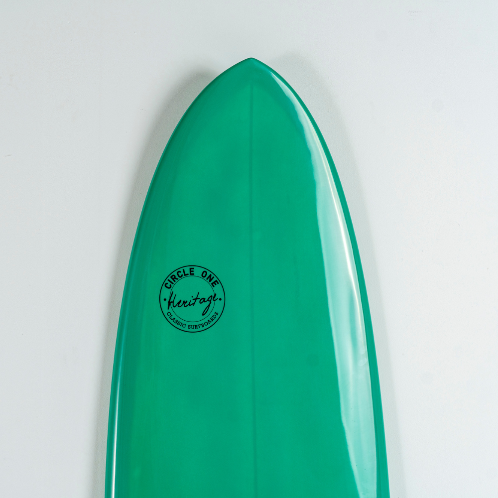 7' Heritage Round Tail Retro Egg Surfboard in Gloss Tint