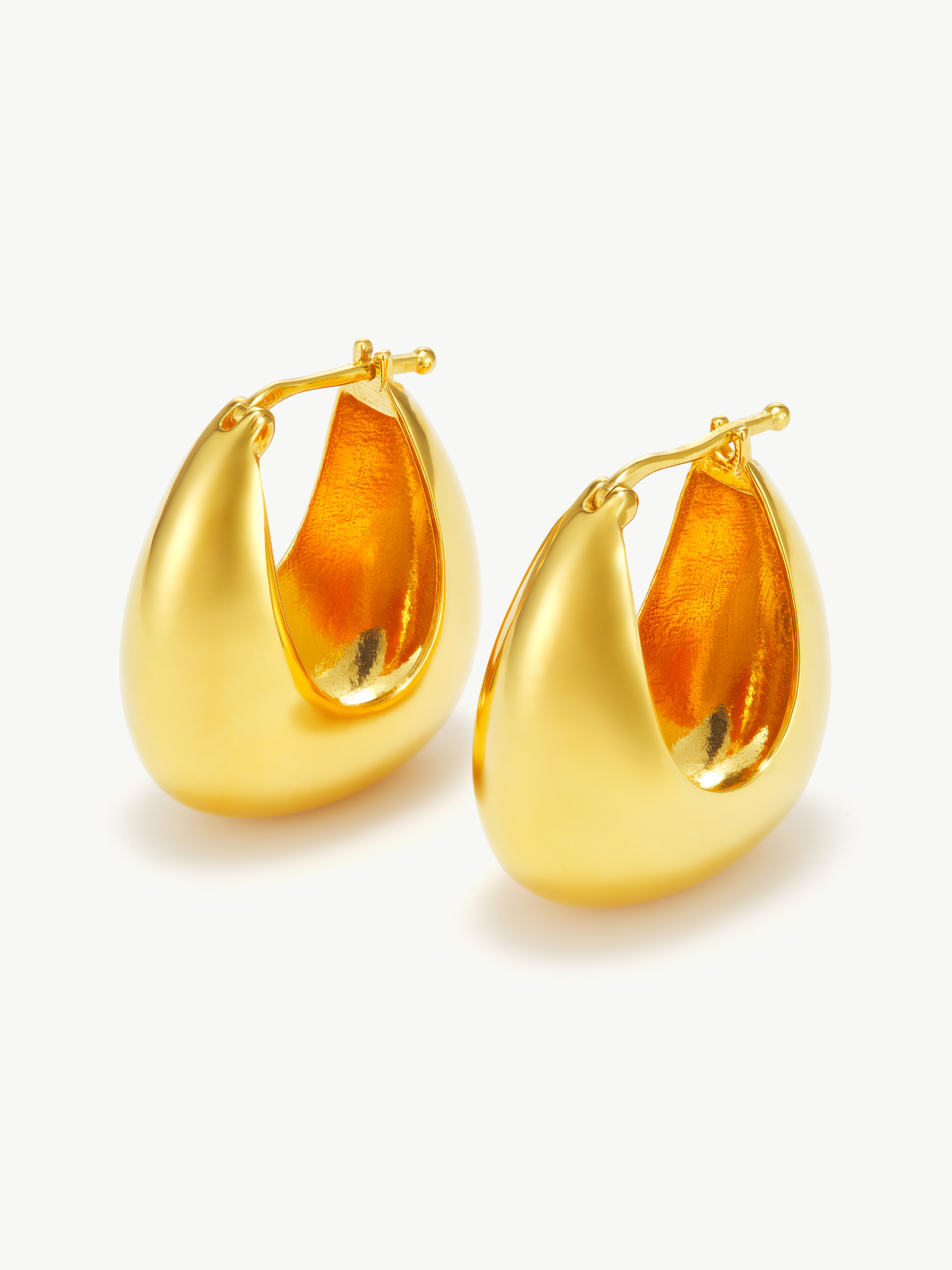 Gold Vermeil Hoop Earrings – Jude | No More Nobody