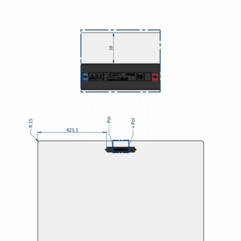 270W semi-flexible solar panel with rear junction box (made in Austria)