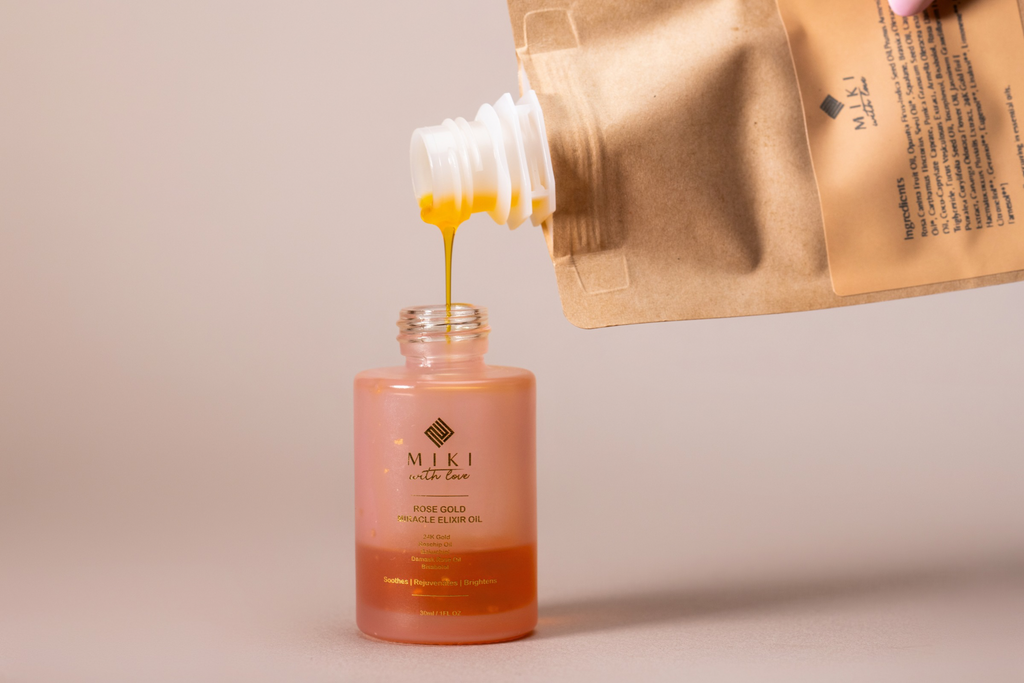 Refill 24K Rose Gold Miracle Elixir Oil, Retinol Alternative, Anti-aging & Firming Concentrate, 30 ml