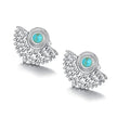 Santorini Turquoise Fan Earrings