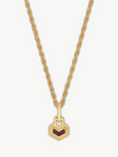 Gold Plated Tiger eye mini necklace 22