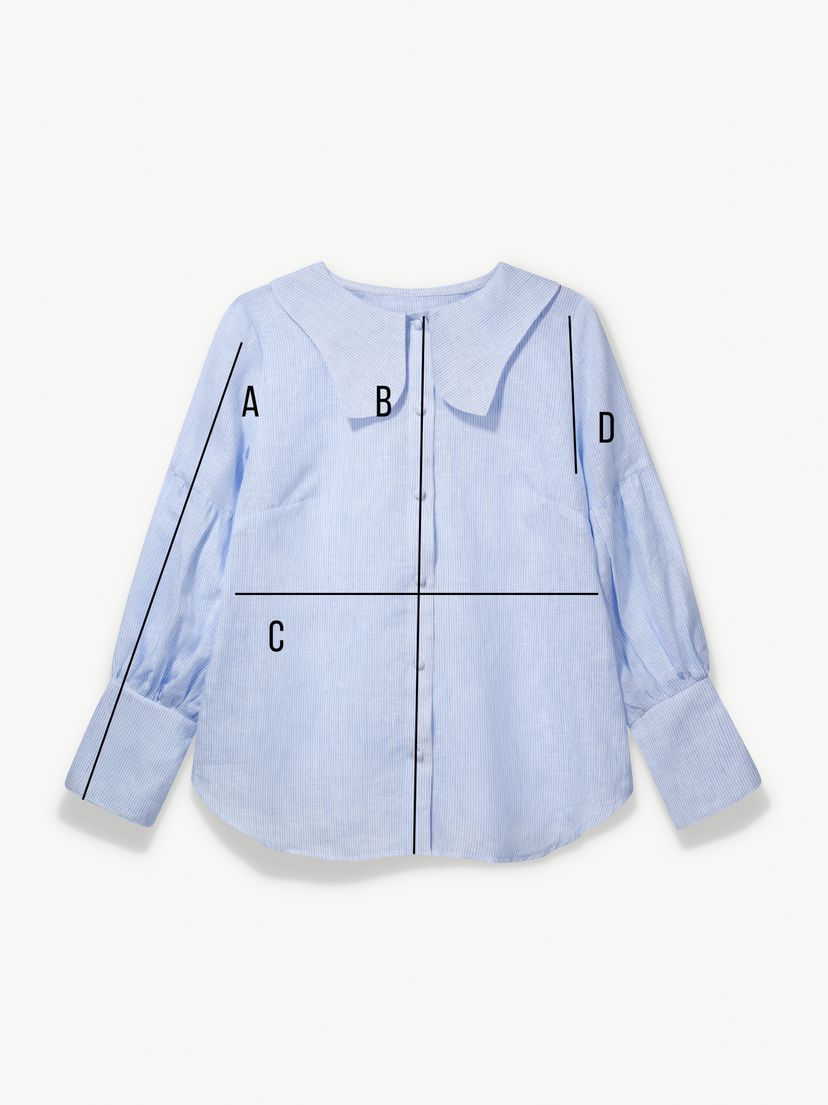 Tulip collar blouse in linen – Habiba | No More Nobody