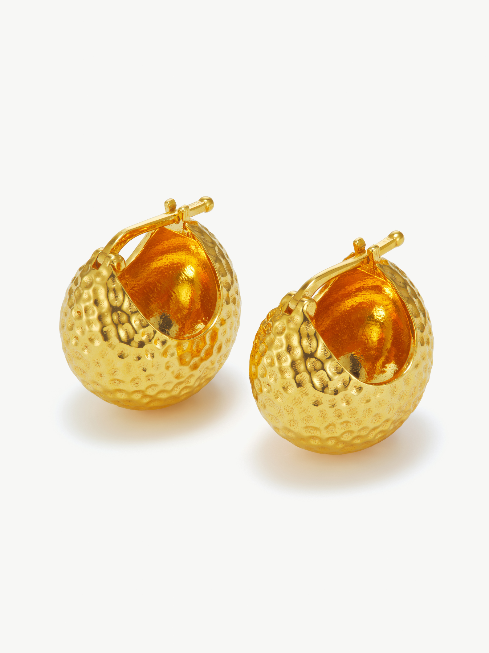 Boucles d'oreilles créoles vermeil or – Zadie | No More Nobody