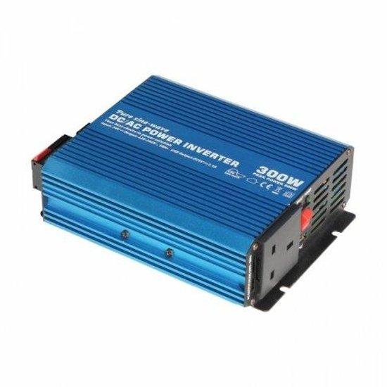 300W 24V Pure Sine Wave Power Inverter 230V AC UK Socket USB Port IPC-300-24