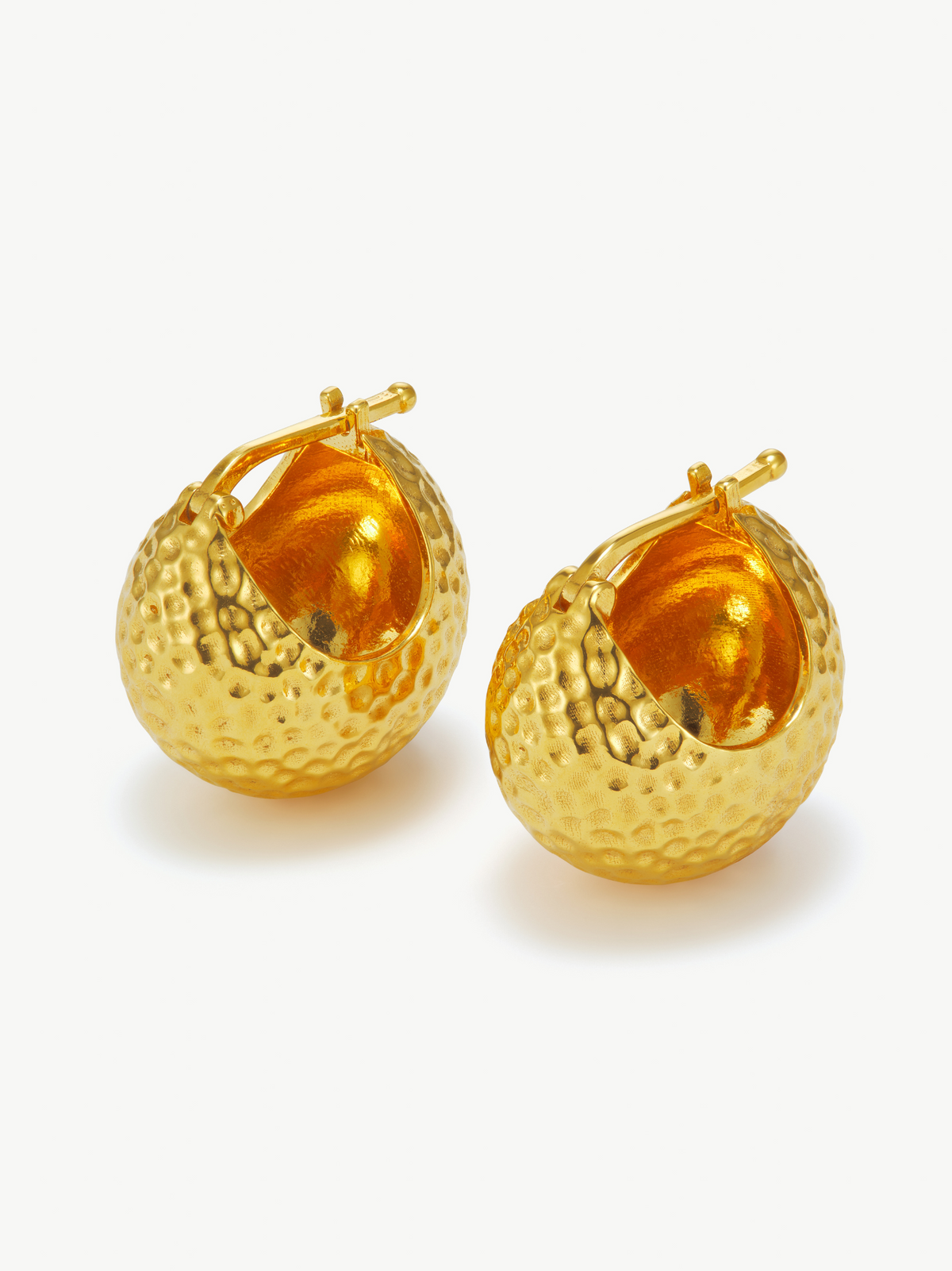 Gold Vermeil Hoop Earrings – Zadie | No More Nobody