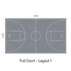 Basketball Court System - Full Court | Includes Court Markings