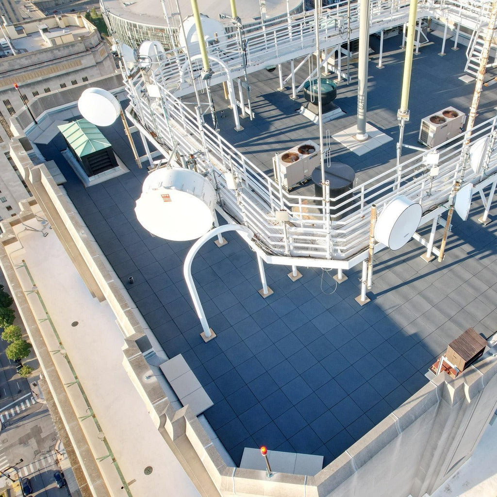 Rubber Rooftop Flooring Tiles