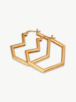 Gold Plated hoop earrings – Daryl | No More Nobody