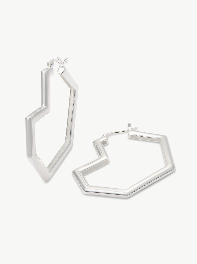 Sterling Silver hoop earrings – Daryl | No More Nobody
