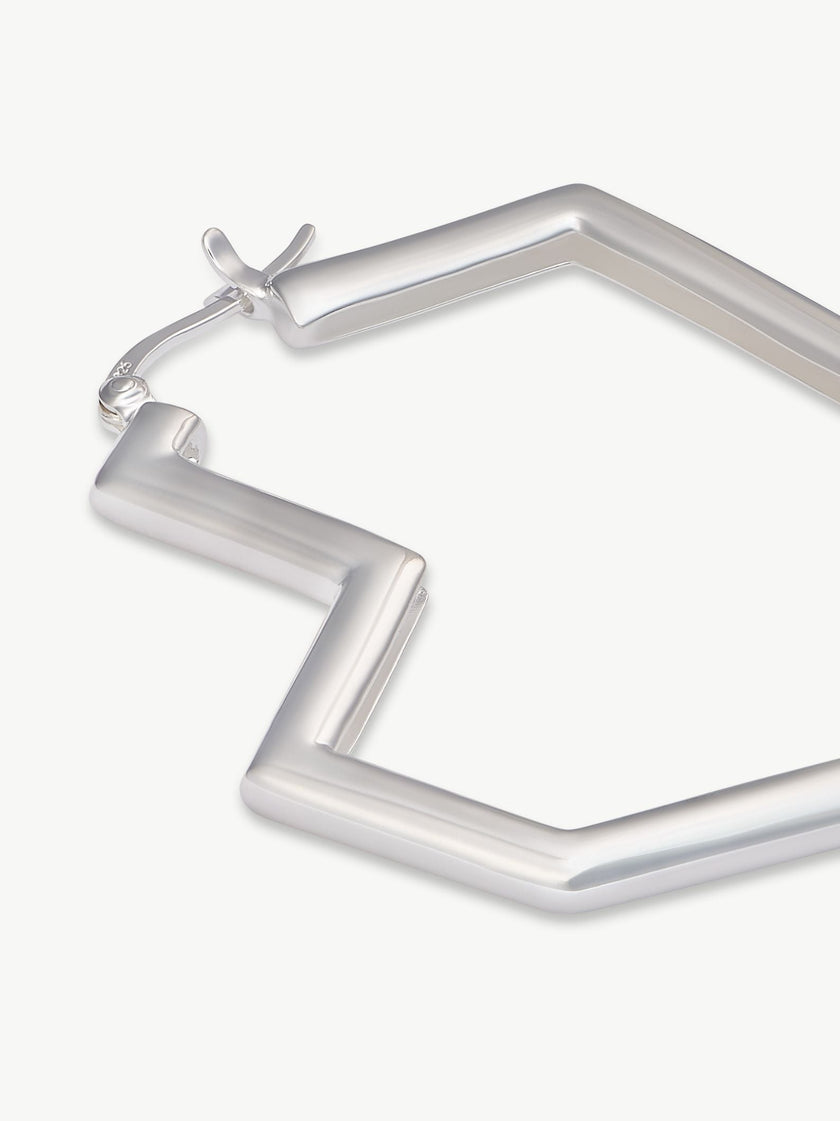 Sterling Silver hoop earrings – Daryl | No More Nobody