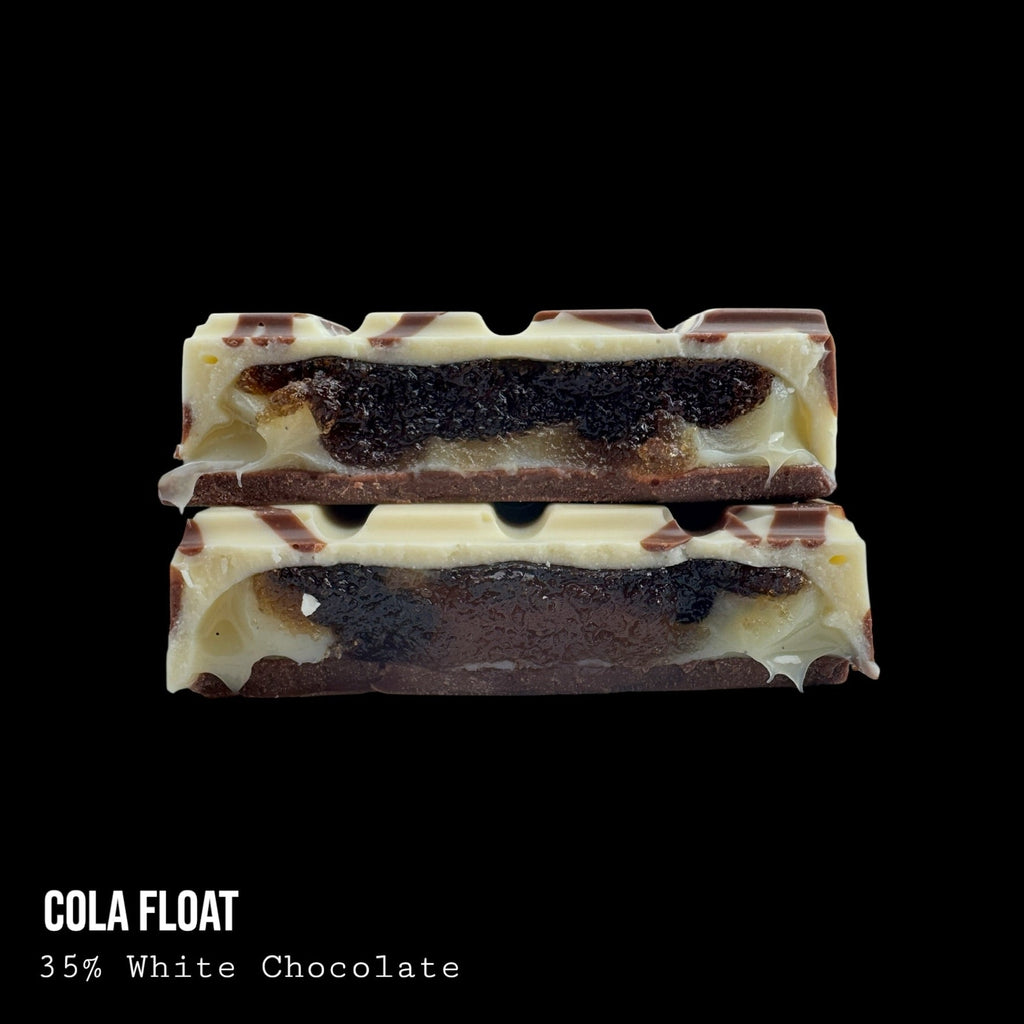 Cola Float White & Milk Chocolate with Cola & Vanilla Cream Dessert Bar 240g
