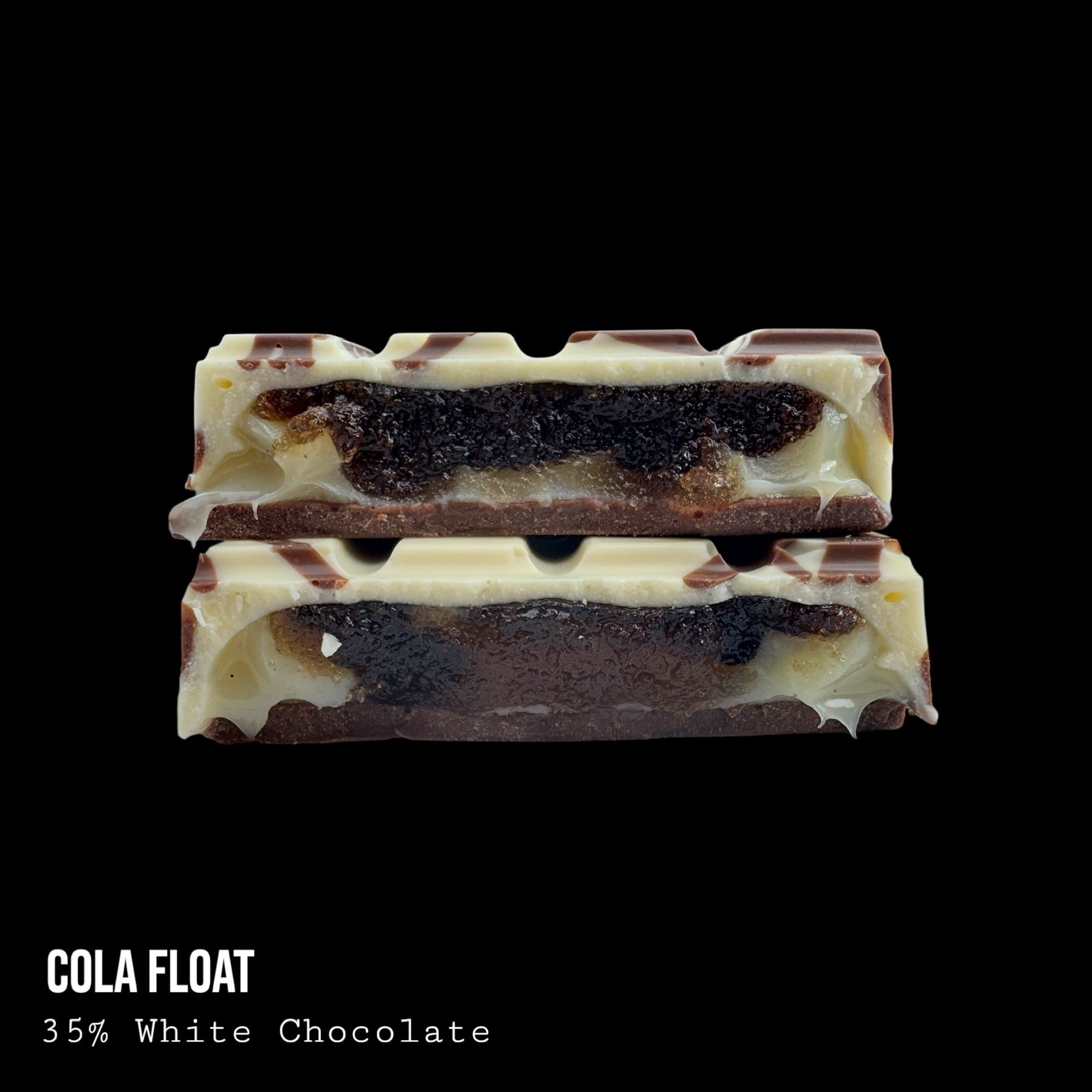 Cola Float White & Milk Chocolate with Cola & Vanilla Cream Dessert Bar 240g