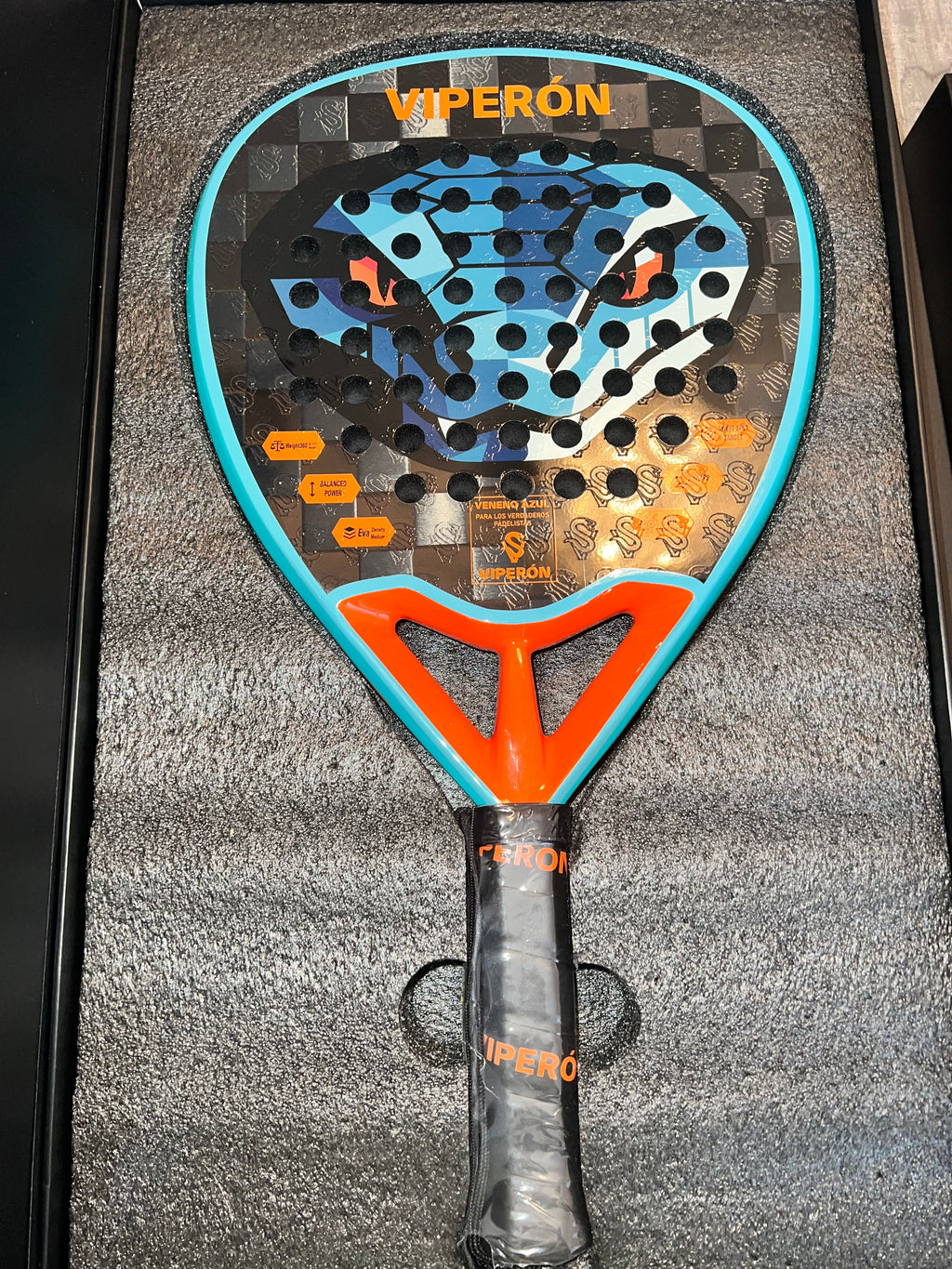 2026 Veneno Azul (Blue Poison) - VÍPERÓN Padel Racket