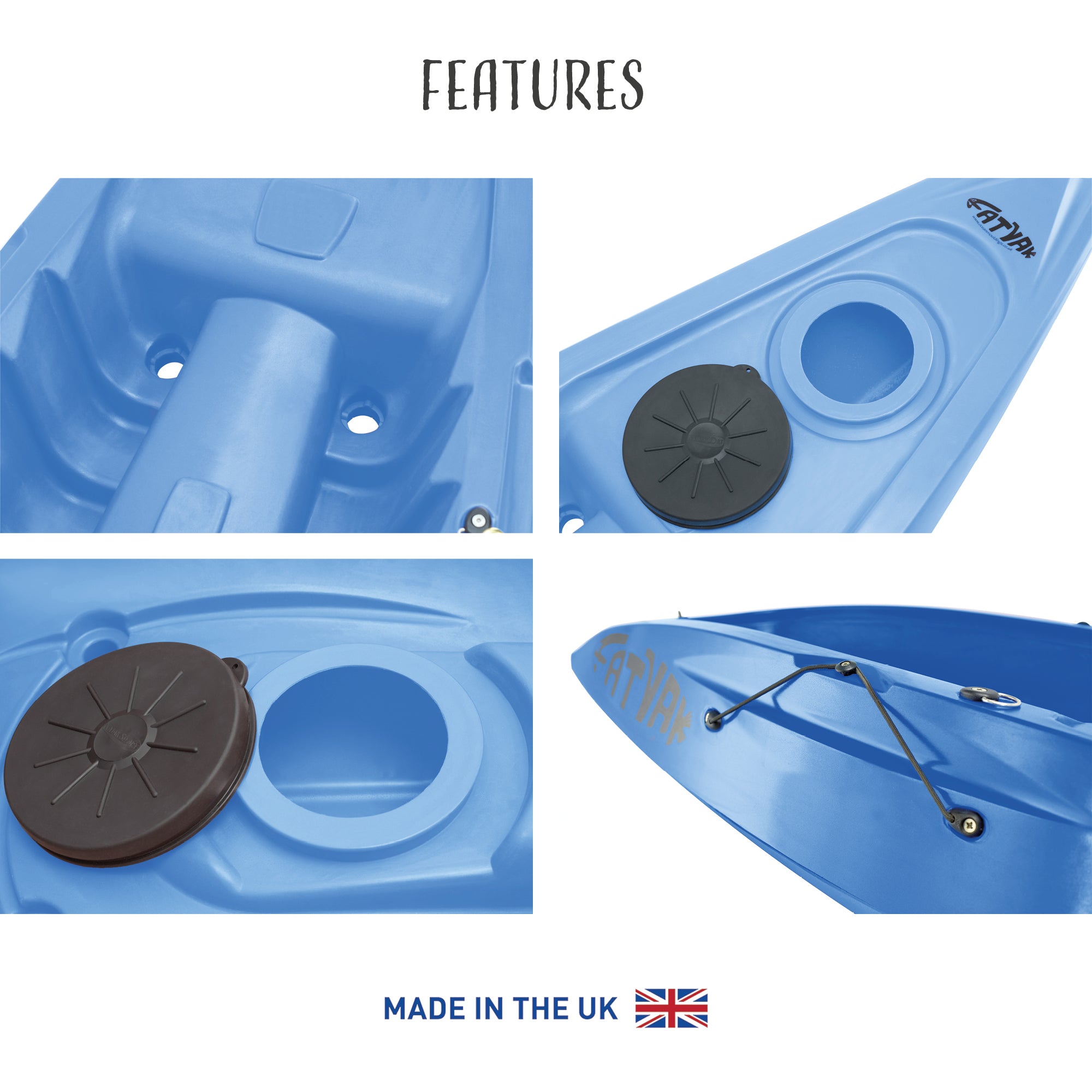 Kaafu Solo Kayak | Blue | Complete Package