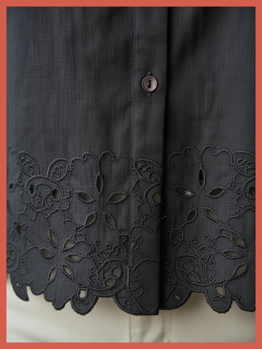 Koren Embroidered Blouse In Black