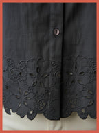 Koren Embroidered Blouse In Black