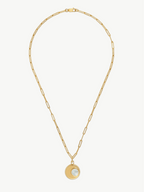 Gold plated Mother of Pearl Necklace - Cressida | No More Nobody