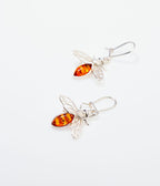 Amber Bee Earrings