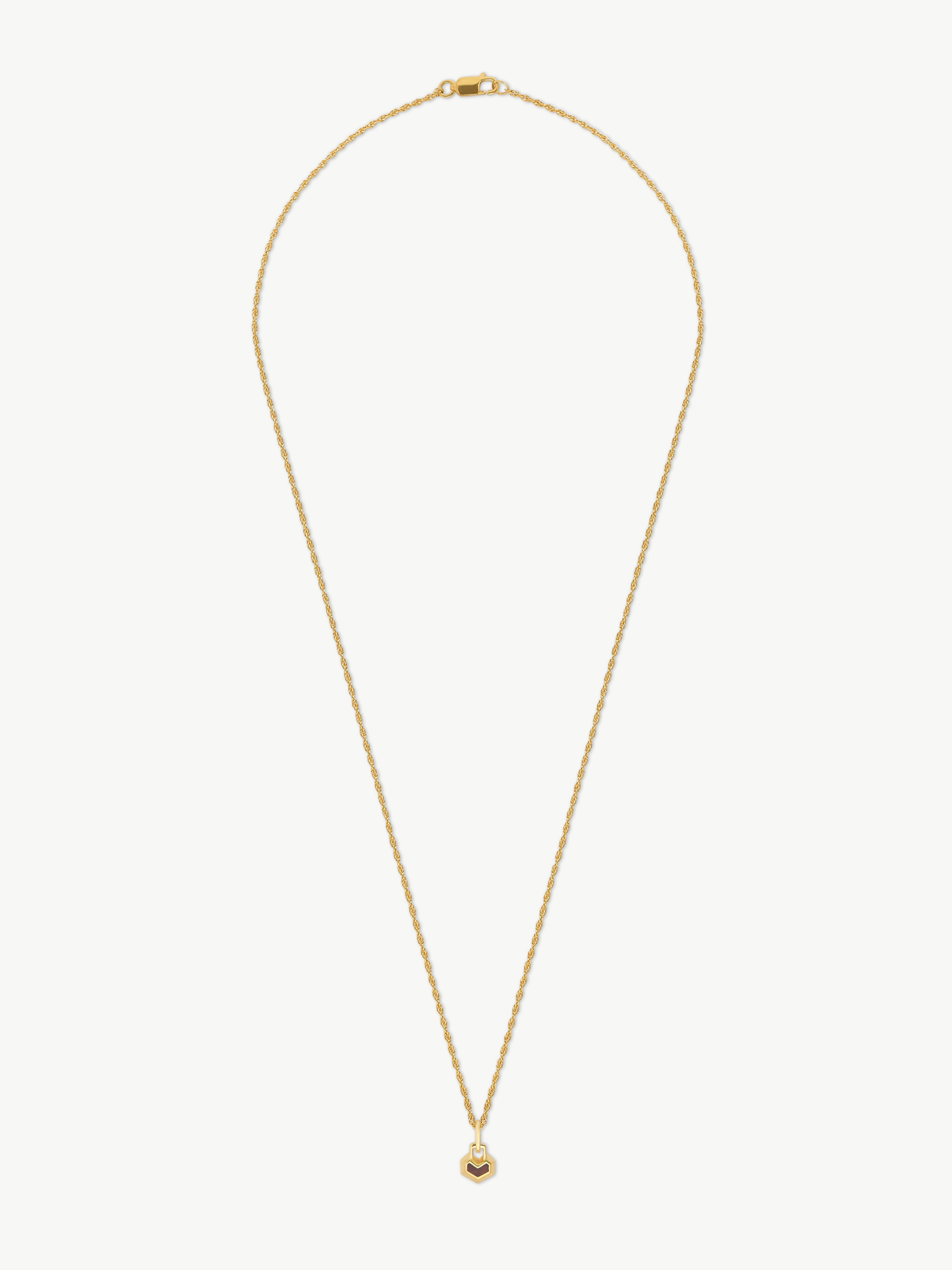 Gold Plated Tiger eye mini necklace 22"- Daryl | No More Nobody