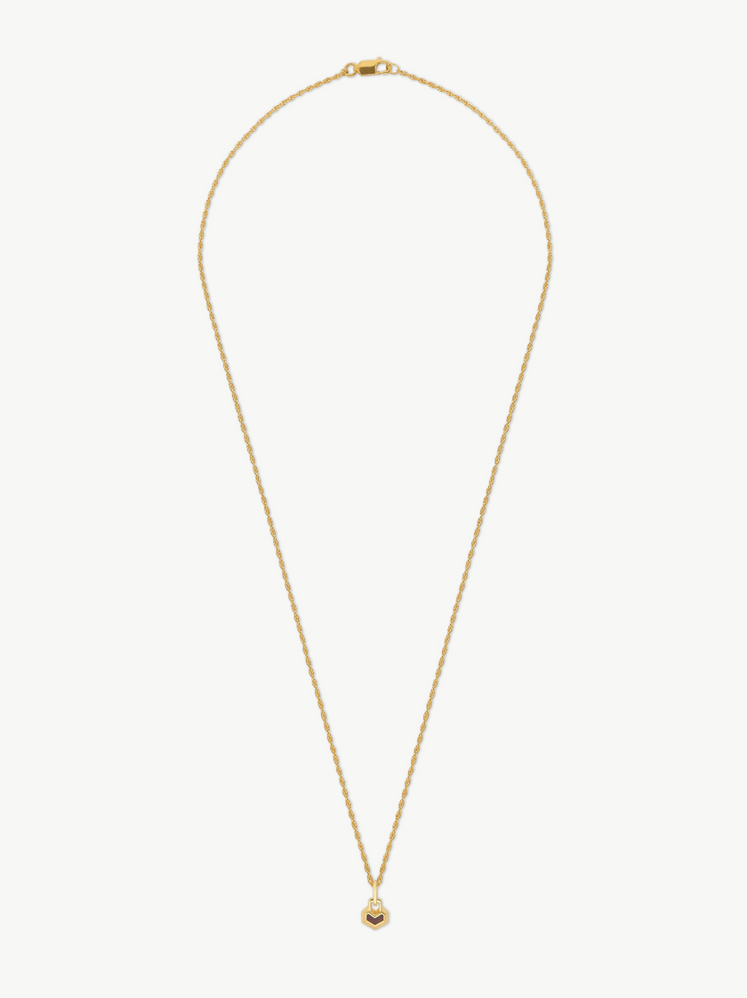 Gold Plated Tiger eye mini necklace 22