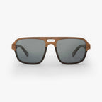 Sustainable Sunglasses - Nazere Walnut Wood Sunglasses