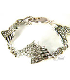 Silver Steed Dappled Silver  Horse Bracelet
