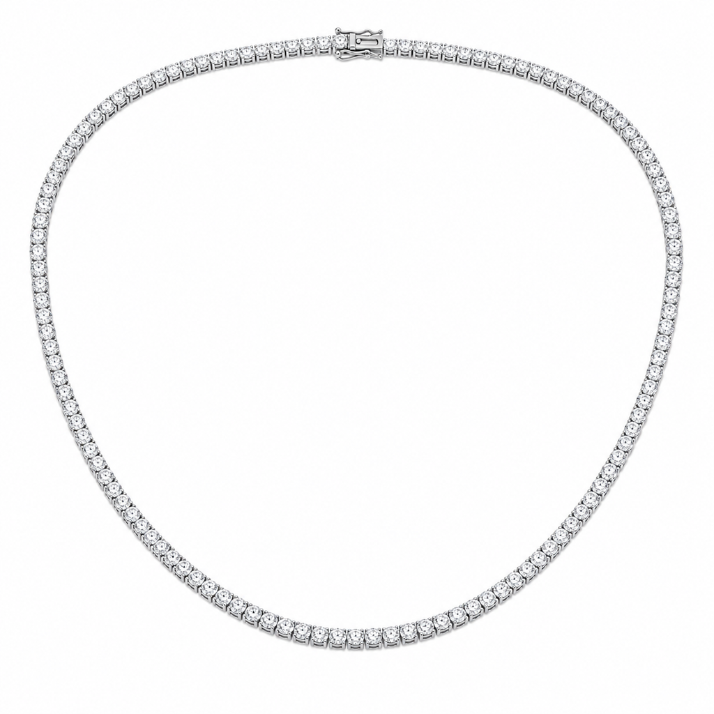 Luxe 3mm Moissanite Tennis Chain necklace