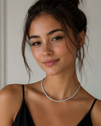 Luxe 3mm Moissanite Tennis Chain necklace