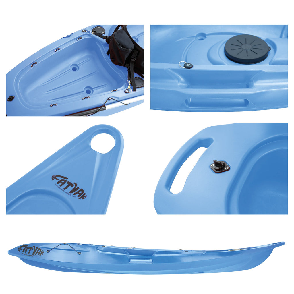 Kaafu Solo Kayak | Blue | Lightweight & Stable