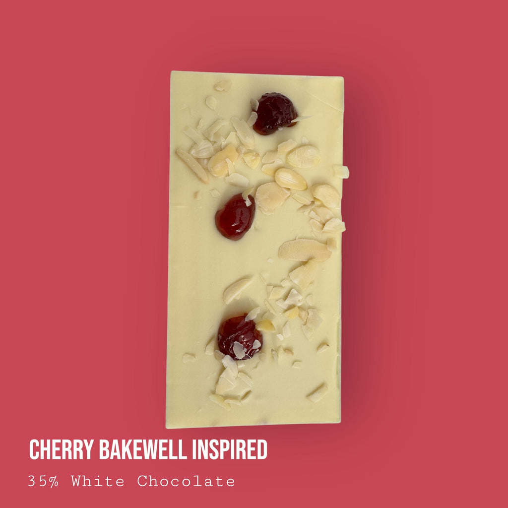 Cherry Bakewell Inspired White Chocolate Dessert Bar 245g
