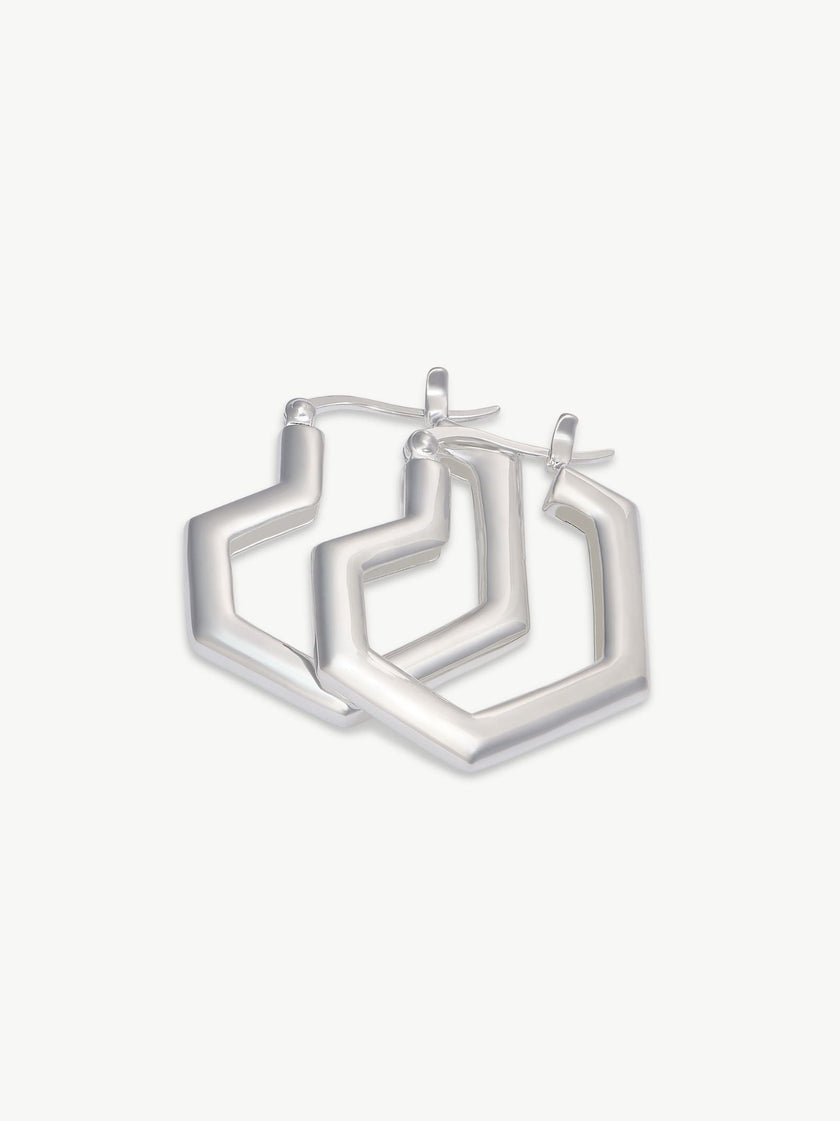 Sterling Silver small hoop earrings – Daryl | No More Nobody