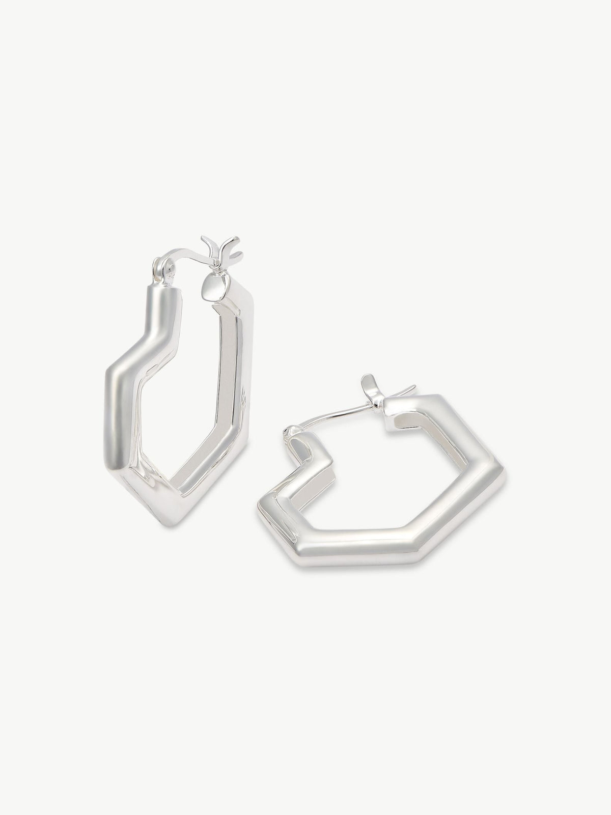 Sterling Silver small hoop earrings – Daryl | No More Nobody