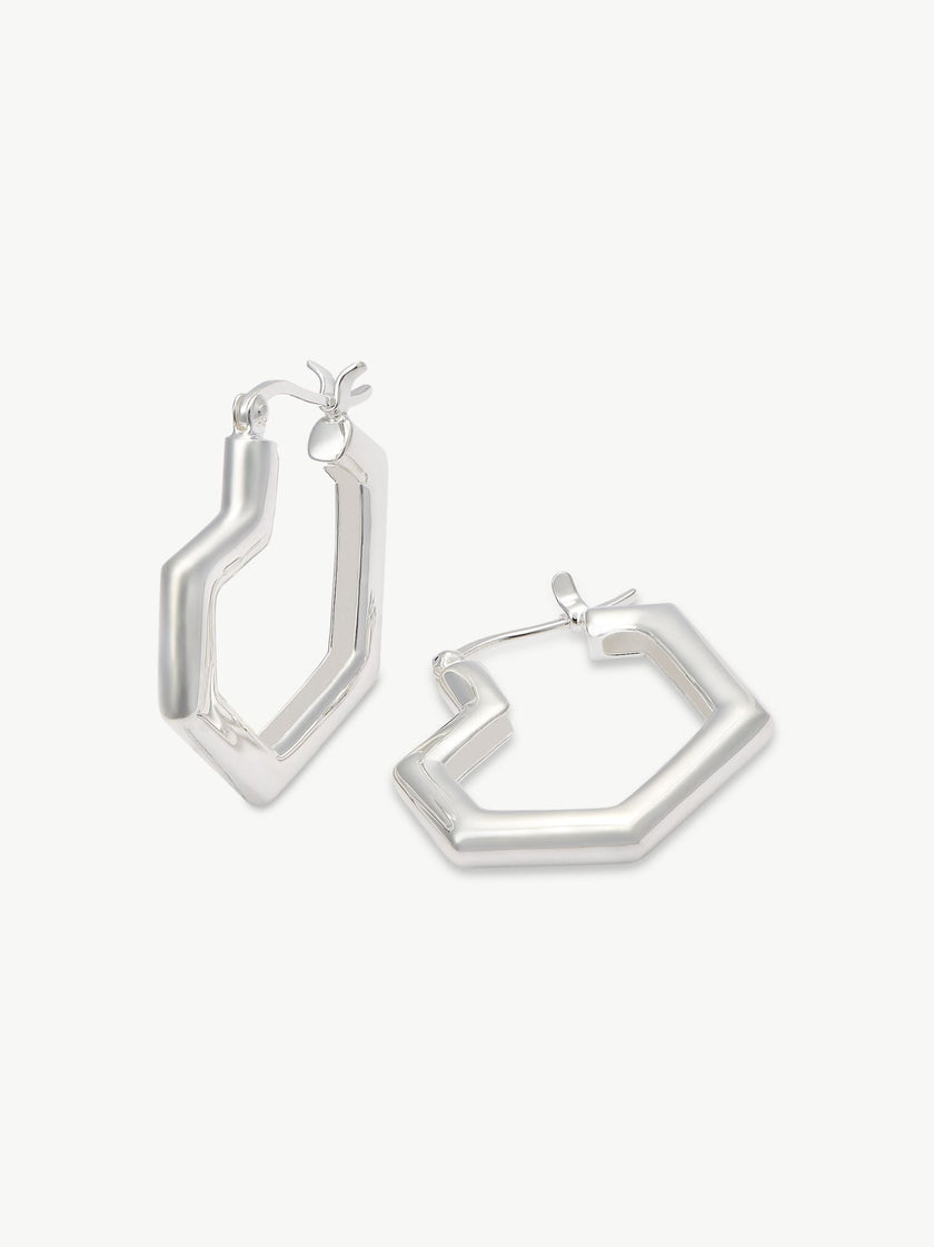 Sterling Silver small hoop earrings – Daryl | No More Nobody