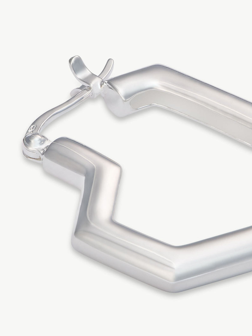 Sterling Silver small hoop earrings – Daryl | No More Nobody