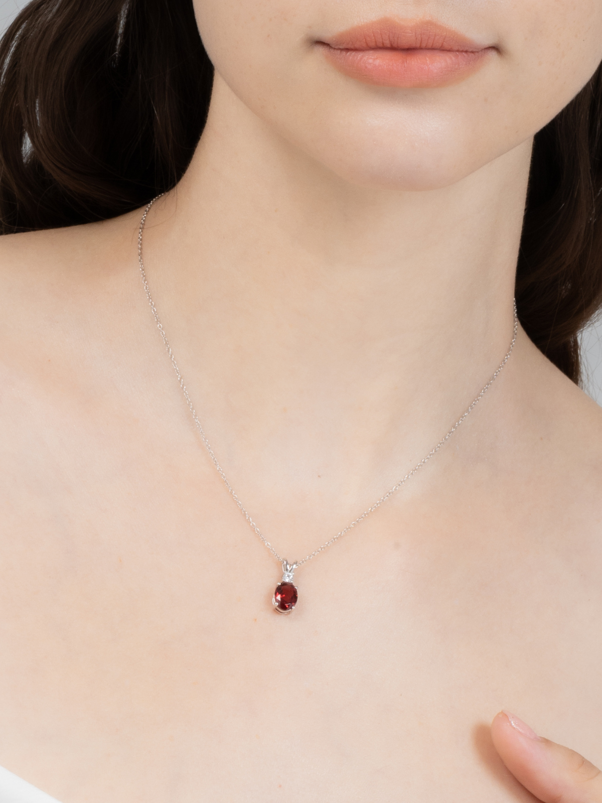 Mini Set 1 - Garnet Jewellery Set in Sterling Silver