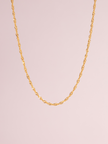 Twisted Chain Necklace in 18k Gold Vermeil