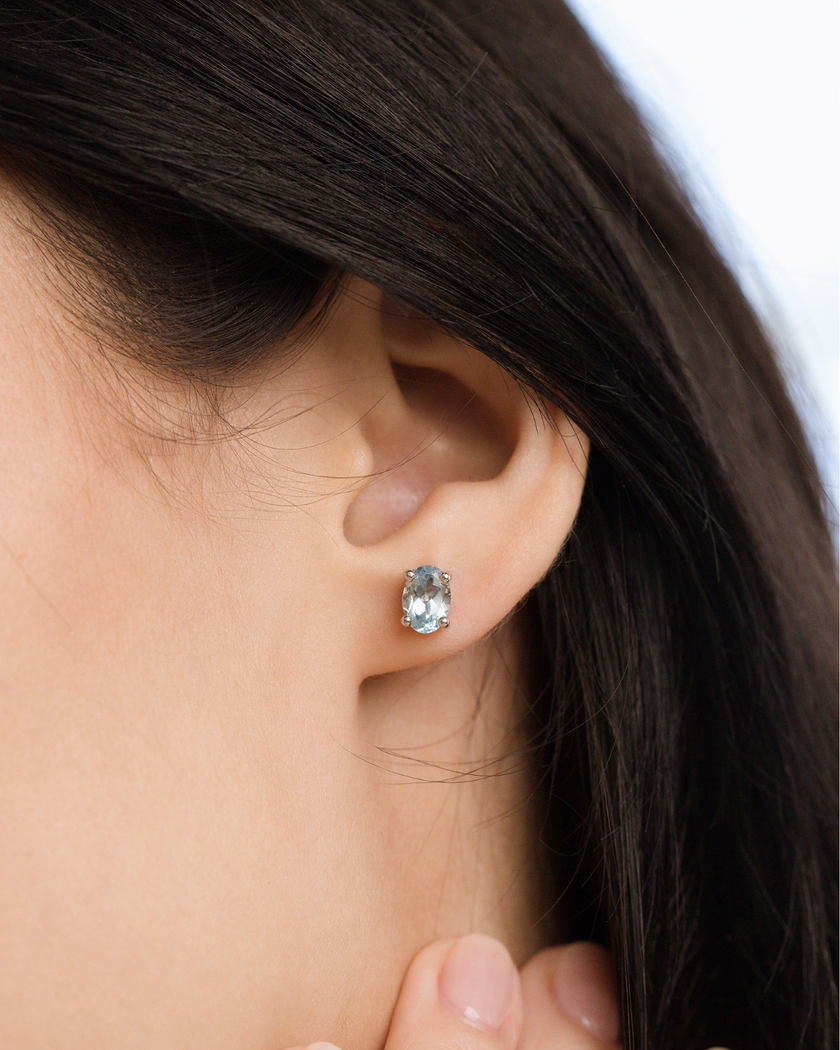 Mini-coffret 2 – Parure de bijoux en topaze bleue et argent sterling