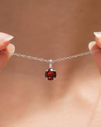 Garnet Everyday Jewellery Gift Set in Sterling Silver