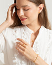 Citrine Five Stone Ring in 18k Gold Vermeil