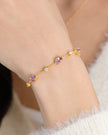 Complete Set - Amethyst Jewellery Set in 18k Gold Vermeil