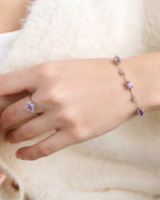 Conjunto completo - Conjunto de joyas de amatista en plata de ley